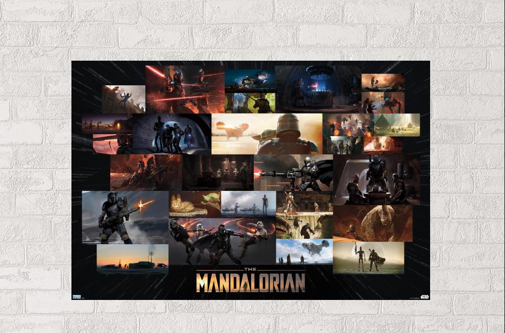 New The Mandalorian Credit Illustrations Poster in stock!