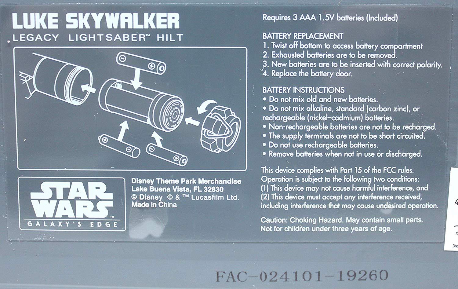 SWGE Luke Skywalker Legacy Lightsaber 3