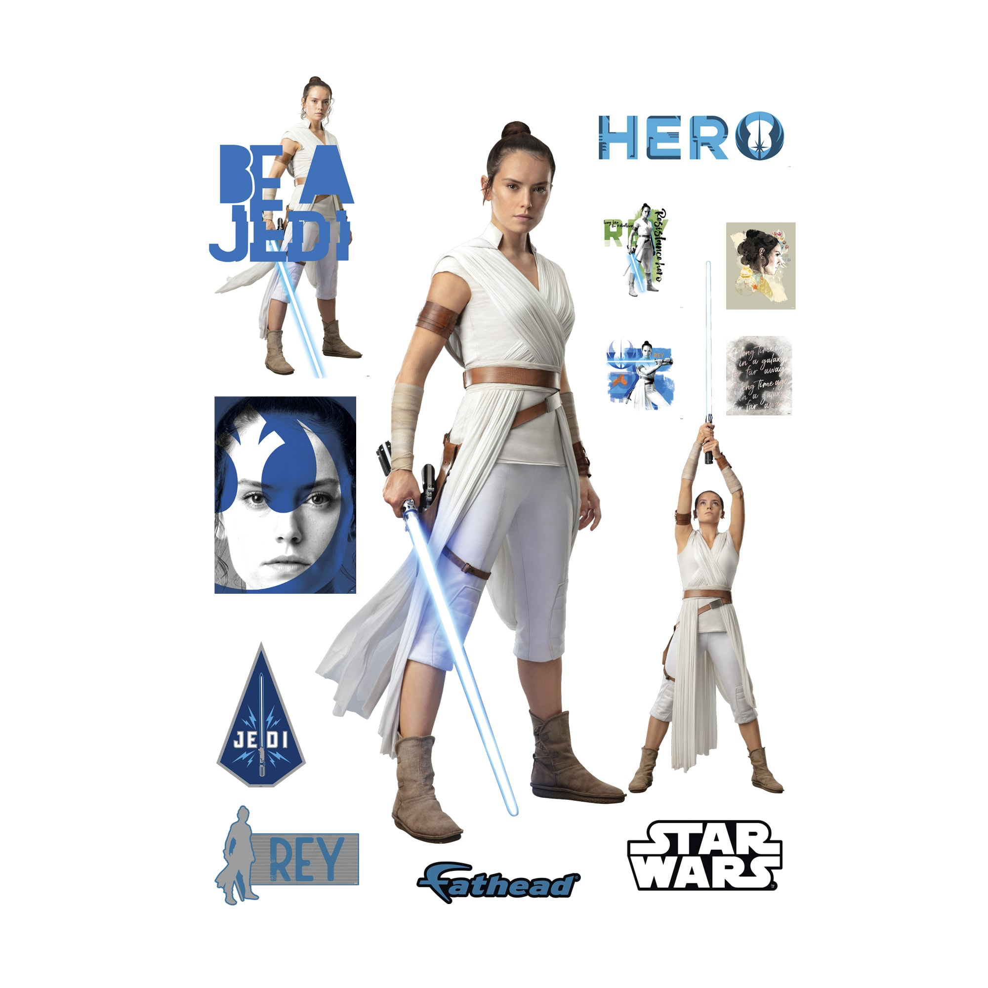 TROS Rey Life-Size Wall Decal 1