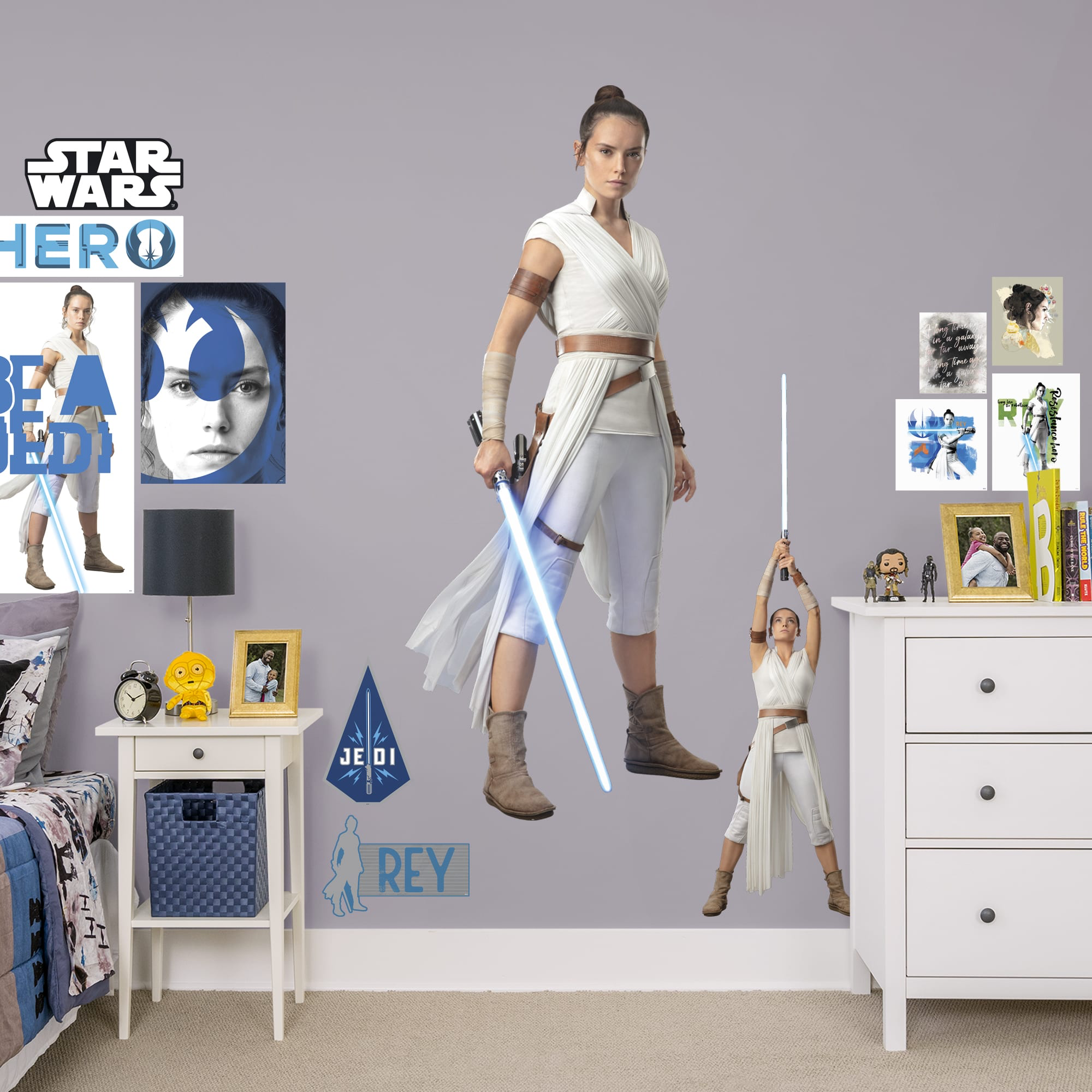 TROS Rey Life-Size Wall Decal 2