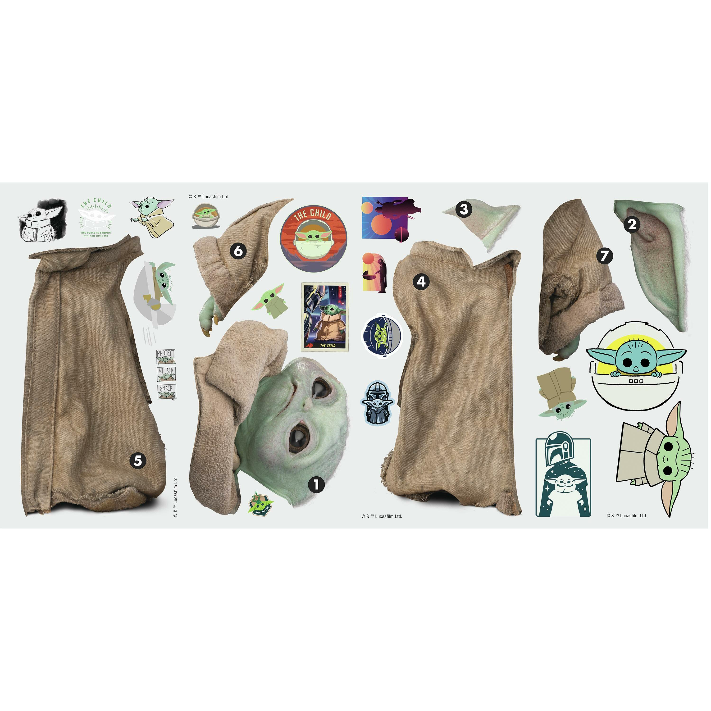 TM The Child Peel and Stick Wall Decals Set 1