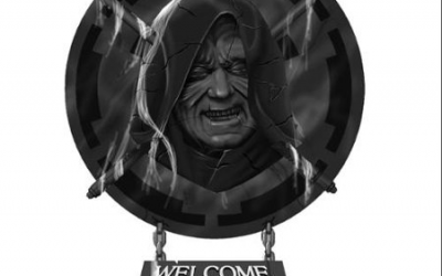 New Star Wars Emperor Palpatine Halloween Wall Decoration available!