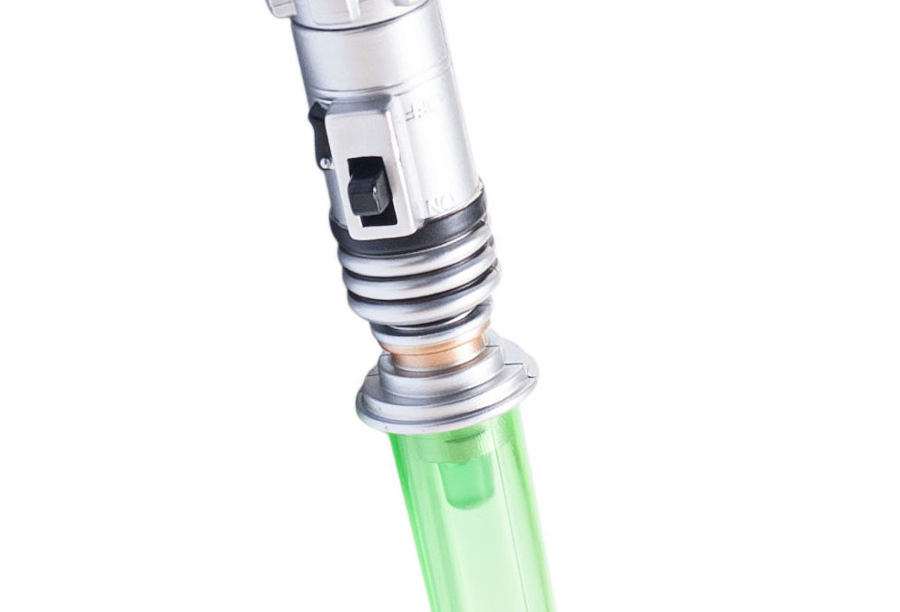 New Star Wars Luke Skywalker Lightsaber Light Up Keychain in stock!