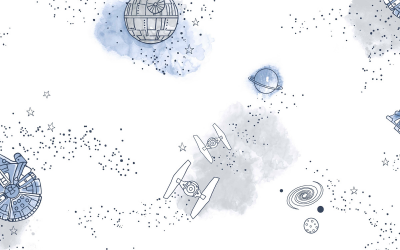 New Star Wars Good Night Galaxy Blue Wallpaper available!