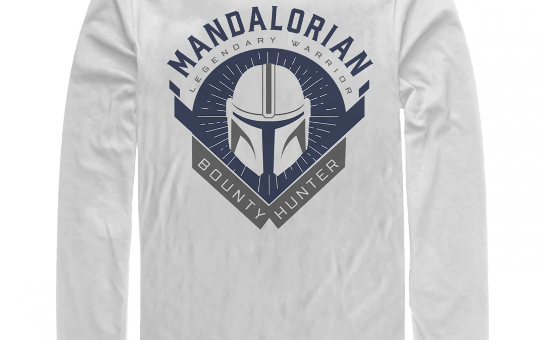 New The Mandalorian Men's Warrior Emblem Long Sleeve Shirt available!