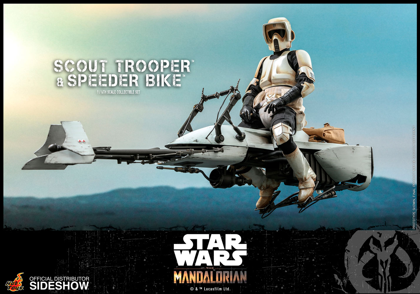 Scout Trooper and Speeder Bike 1/6th Scale Figure Set 2