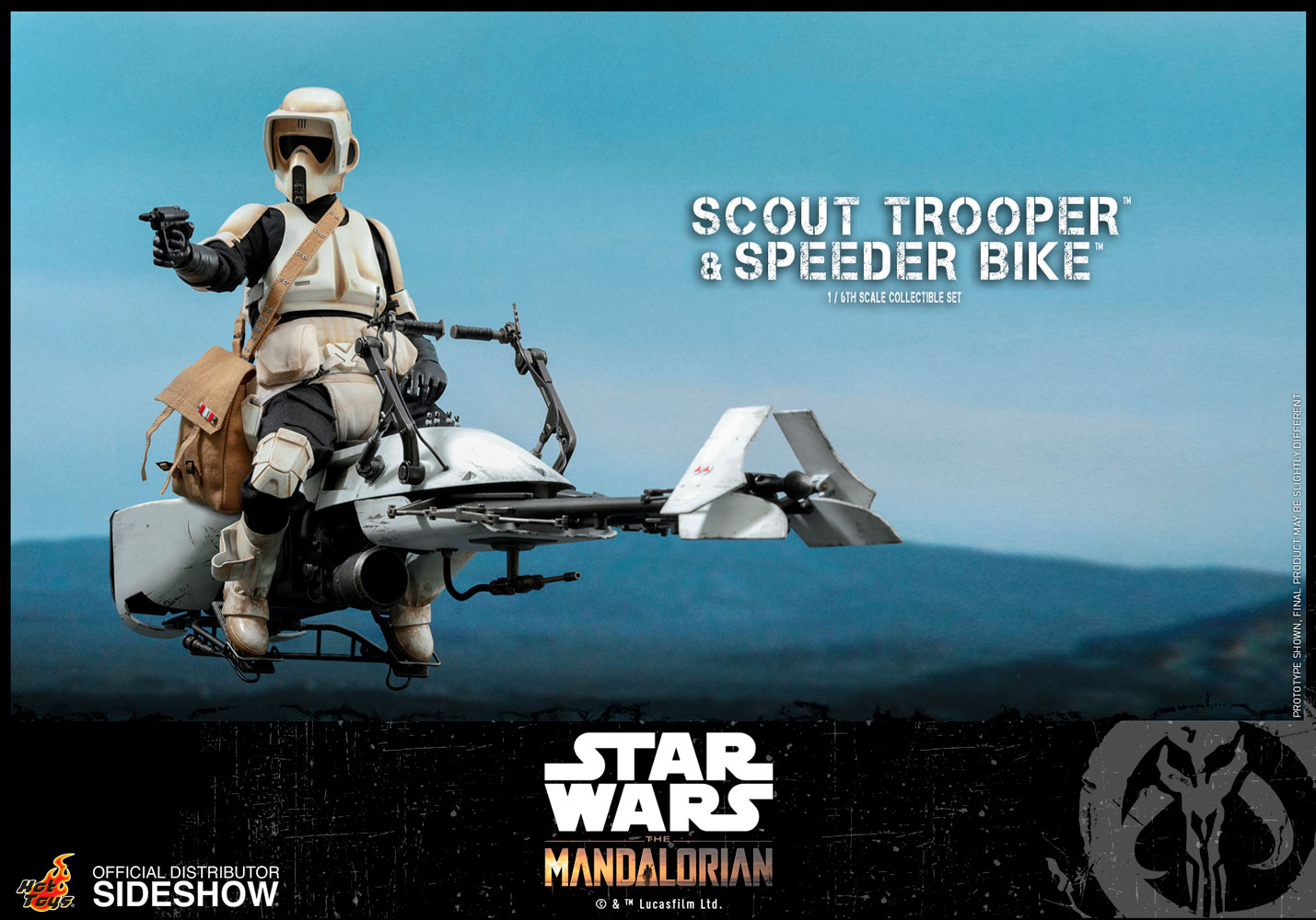 Scout Trooper and Speeder Bike 1/6th Scale Figure Set 6