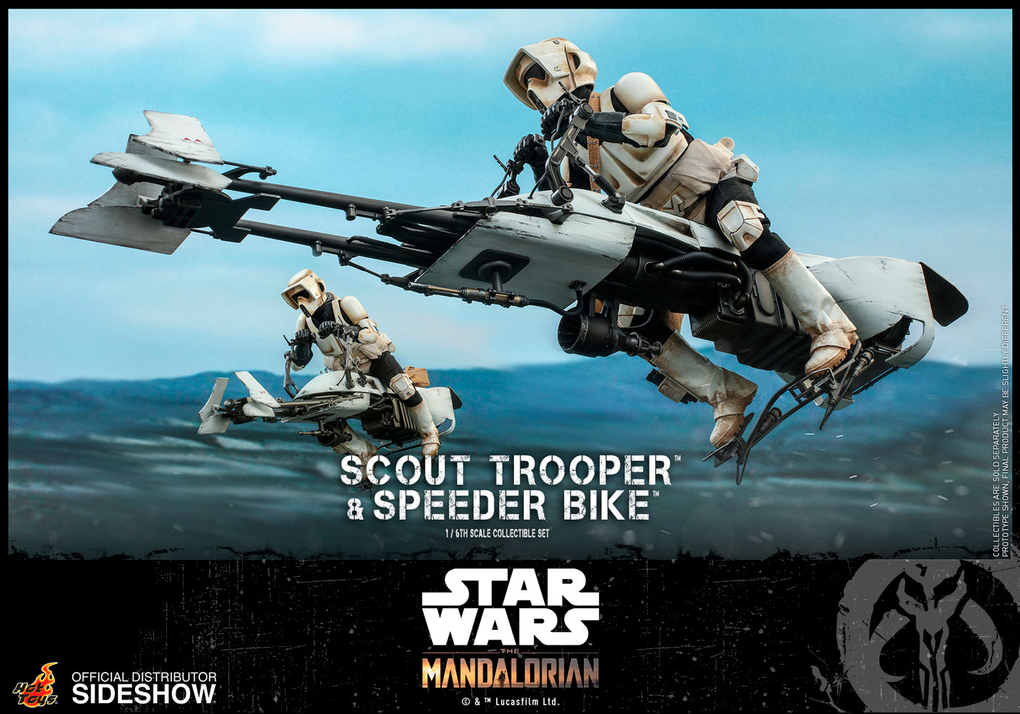 Scout Trooper and Speeder Bike 1/6th Scale Figure Set 7