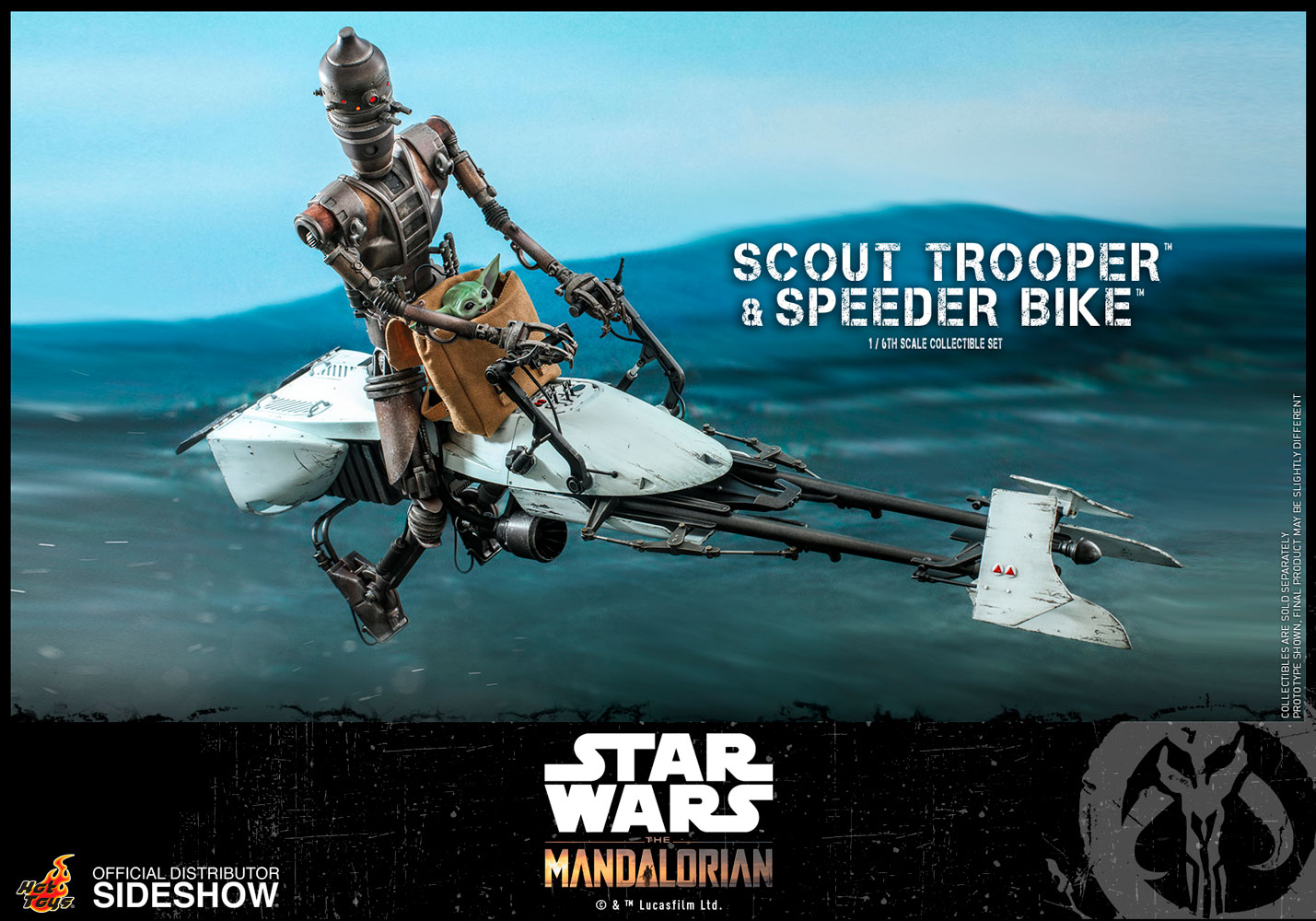 Scout Trooper and Speeder Bike 1/6th Scale Figure Set 8