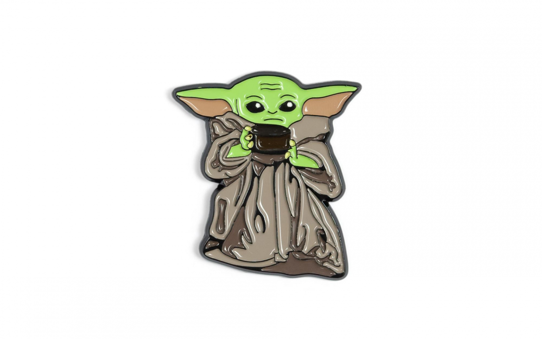 New The Mandalorian The Child With Soup Bowl Pin available!