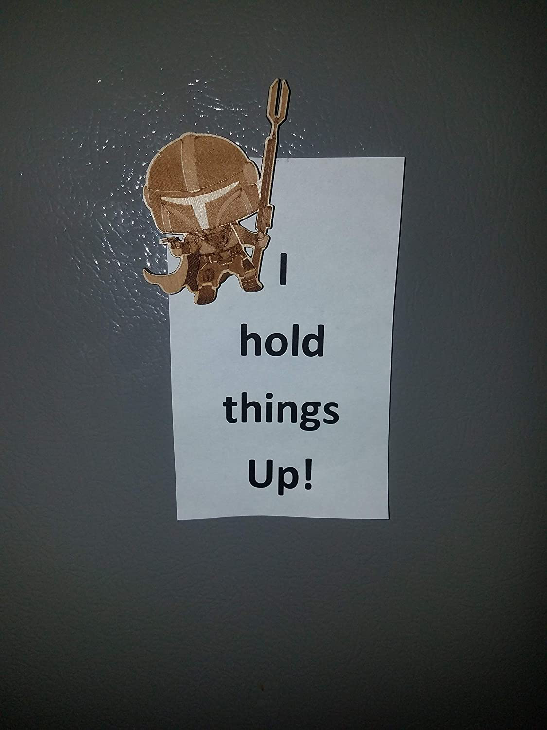 TM Mando Wooden Engraved Magnet 1