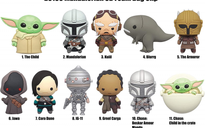 New The Mandalorian Character Foam Bag Clip Bundle available for pre-order!