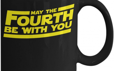 New "May the Fourth Be With You" Black Coffee Mug available!