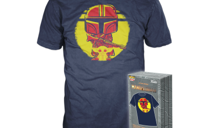 New The Mandalorian Funko Mando & The Child Sun T-Shirt available for pre-order!
