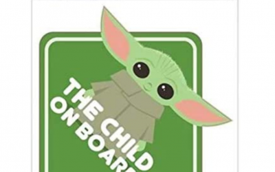 New The Mandalorian The Child On Board Green Window Decal available!