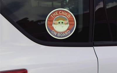 New The Mandalorian The Child On Board Decal Sticker available!