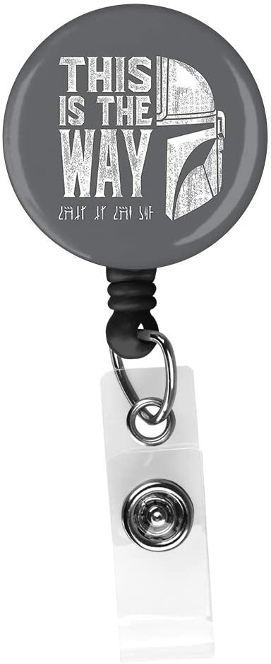TM "This is The Way" Retractable ID Card Badge Holder 1