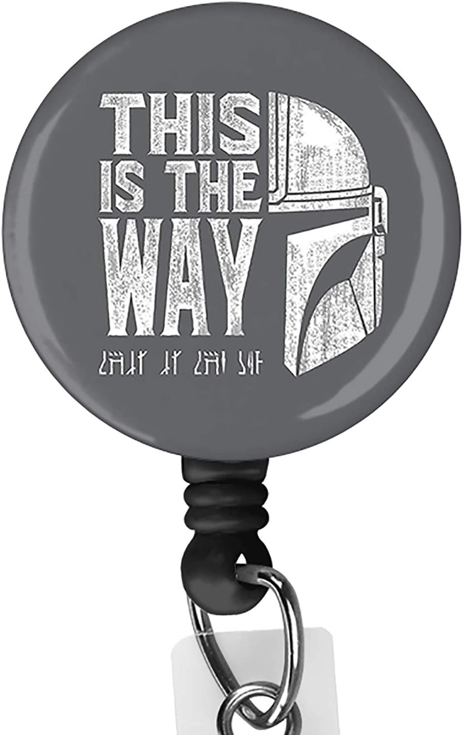 TM "This is The Way" Retractable ID Card Badge Holder 2