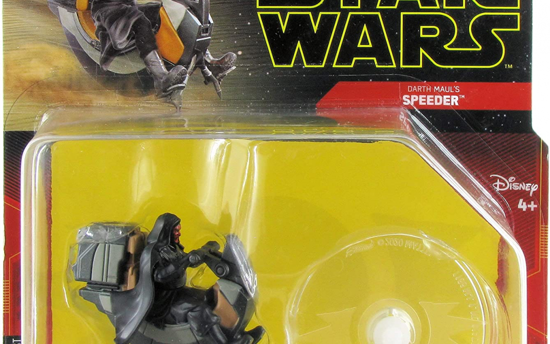 New Phantom Menace Hot Wheels Darth Maul's Speeder Vehicle Toy available!