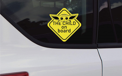New The Mandalorian The Child ON Board Decal Sticker available!