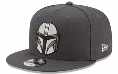 New The Mandalorian Mando Helmet Graphite Snapback Cap available!