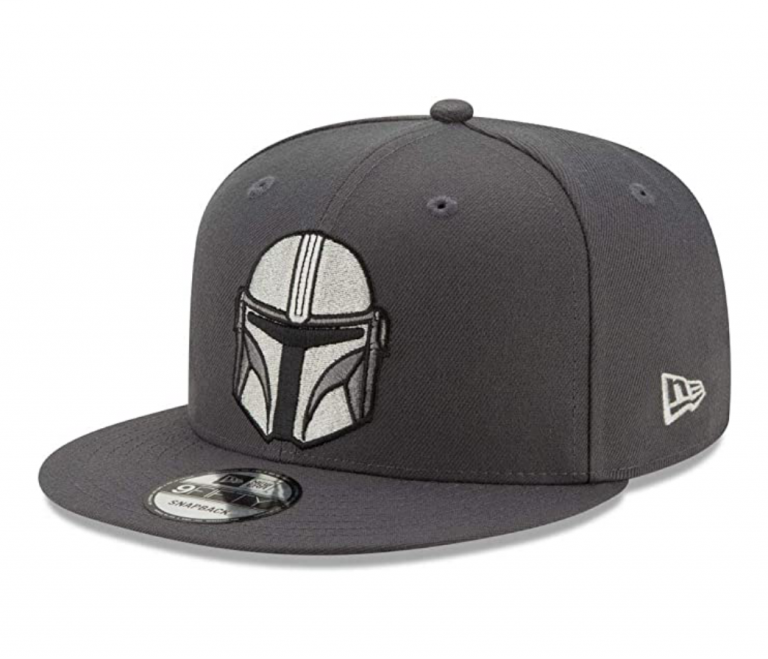 New The Mandalorian Mando Helmet Graphite Snapback Cap available! The