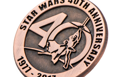 New Star Wars 40th Anniversary Collectible Bronze Pin available now!