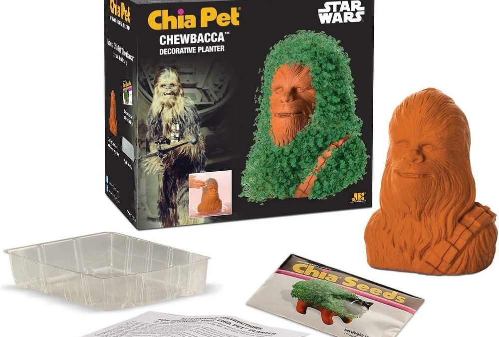 New Star Wars Chewbacca Chia Pet Decorative Planter available now!