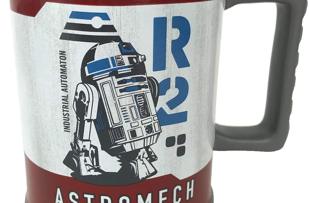 New Galaxy's Edge R2-D2 Astromech Droid Oil Coffee Mug available!
