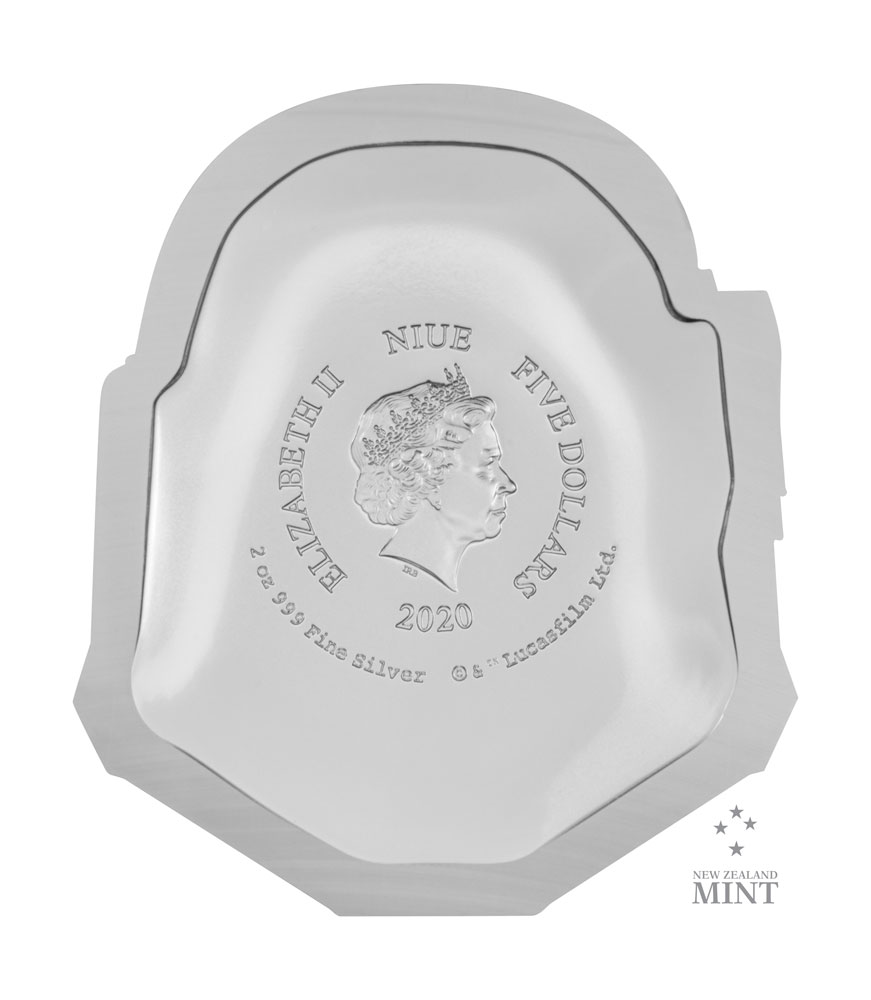 SW Boba Fett Helmet Silver Coin 6
