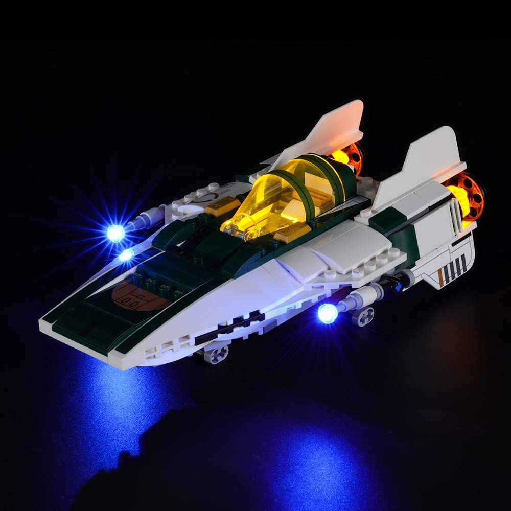 TROS A-Wing Starfighter LED Lighting Lego Set 4