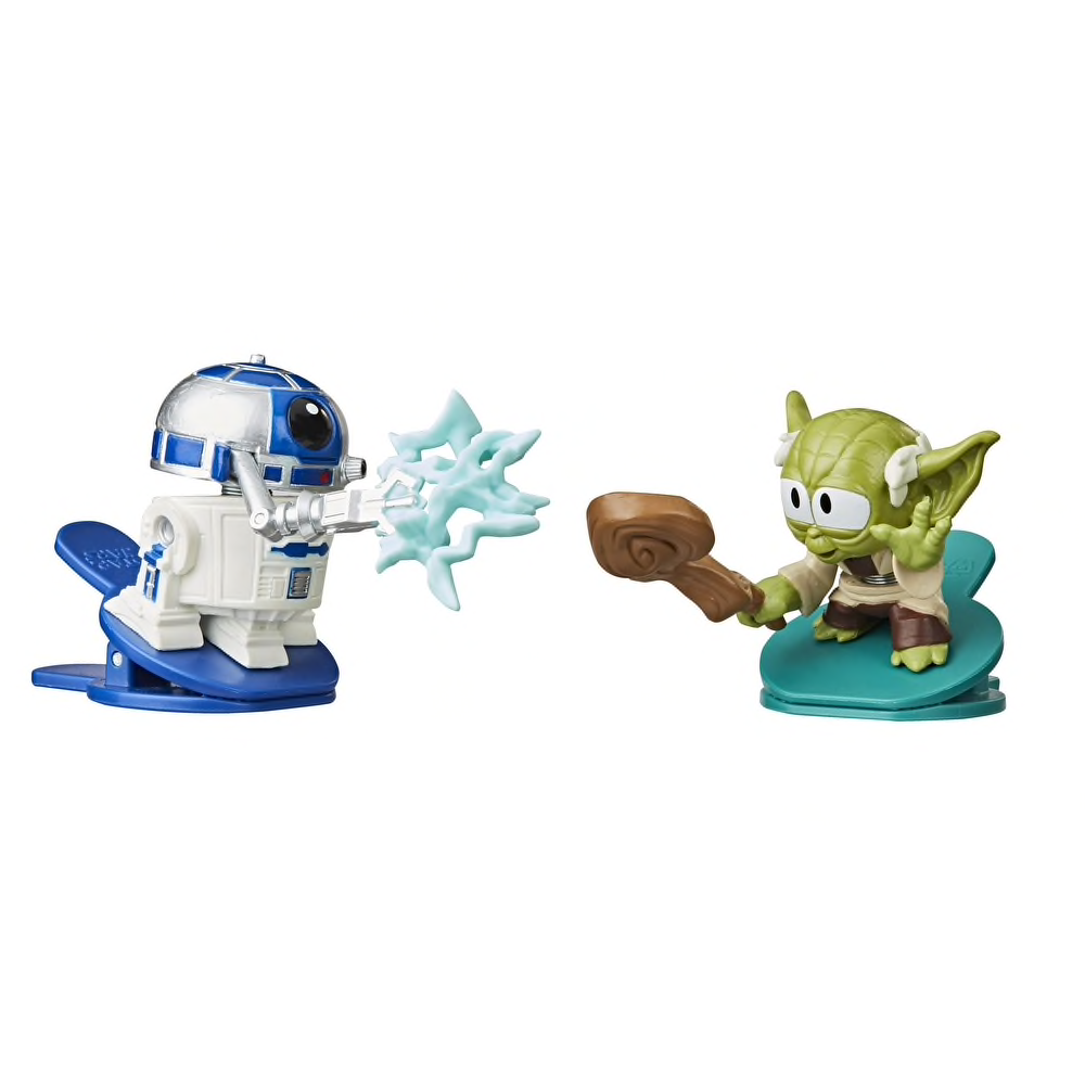 SW R2-D2 Vs Yoda Clip-able Battling Figure 2-Pack 2