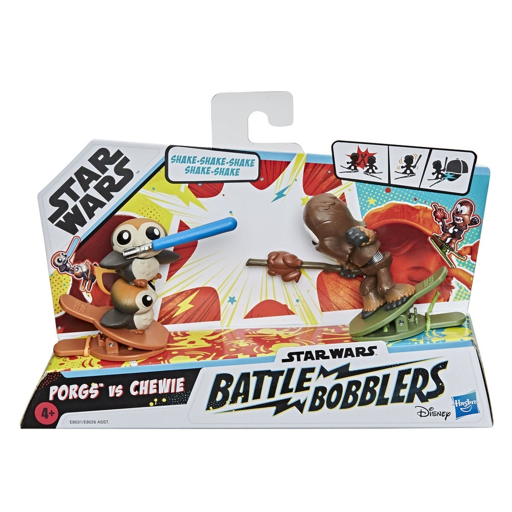 TLJ Porgs Vs Chewbacca Clip-able Battling Figure 2-Pack 1