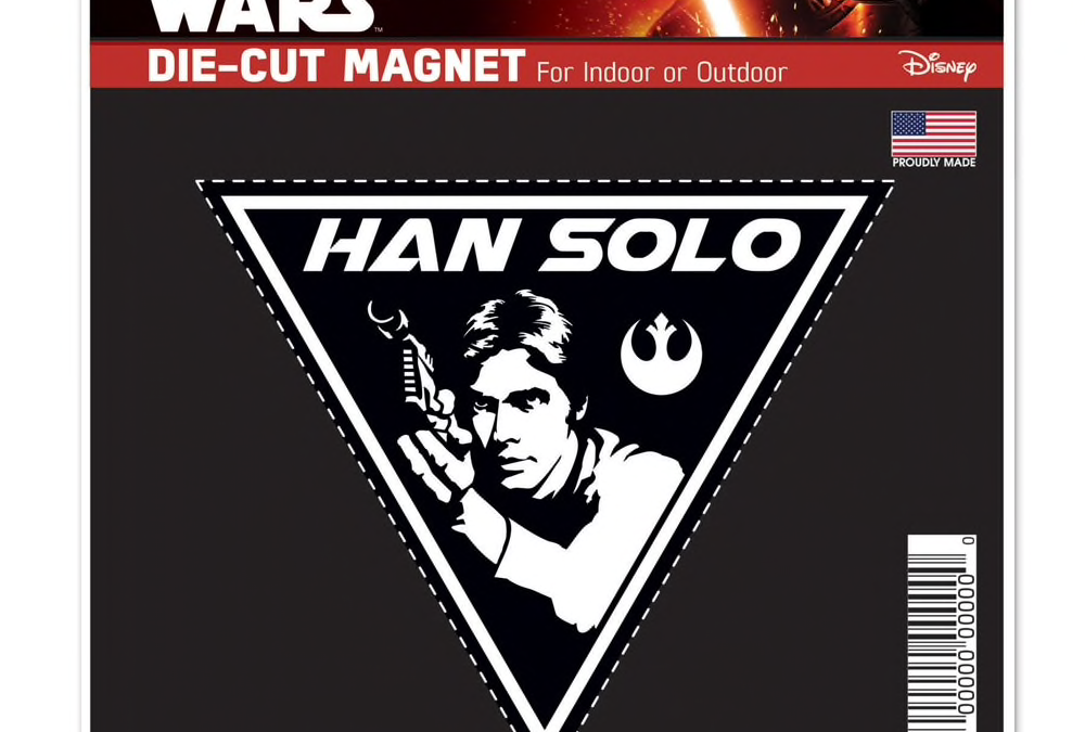 New Star Wars Han Solo Die Cut Magnet available now!