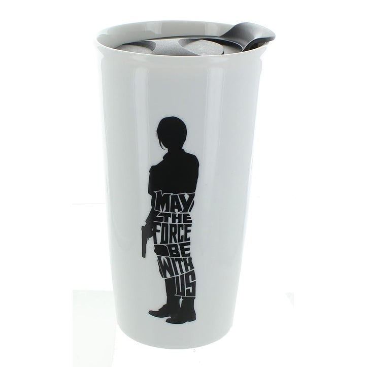 RO Jyn Erso "May The Force Be with Us" Ceramic Travel Mug 2