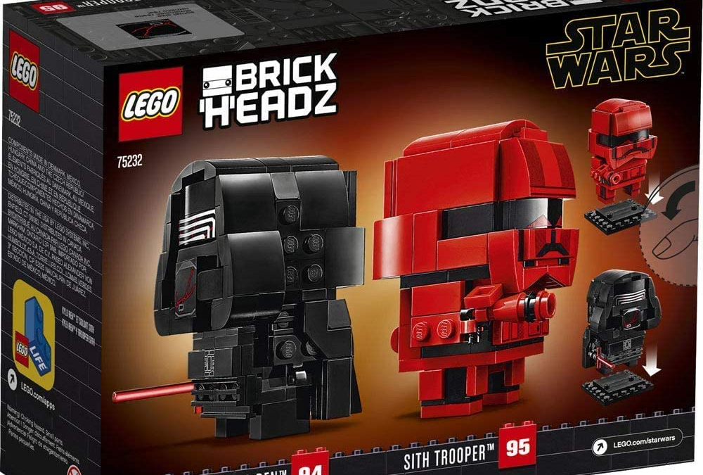 New Rise of Skywalker Kylo Ren & Sith Trooper BrickHeadz Lego Set available!