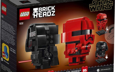New Rise of Skywalker Kylo Ren & Sith Trooper BrickHeadz Lego Set available!