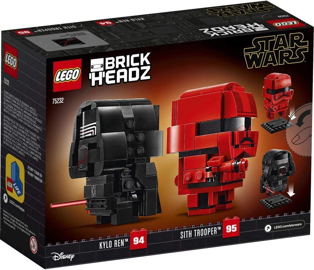 TROS Kylo Ren & Sith Trooper BrickHeadz Lego Set 1