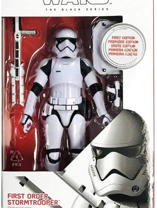 New First Order Stormtrooper First Edition Black Series Figure available!