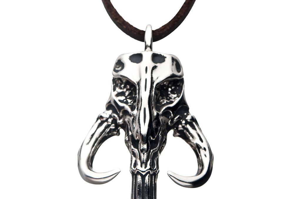 New The Mandalorian Mythosaur Skull Necklace available for pre-order!