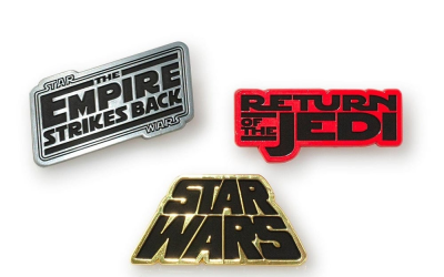 New Star Wars Episodes 4-6 Movie Posters Enamel Collector Pin 3-Pack available now!