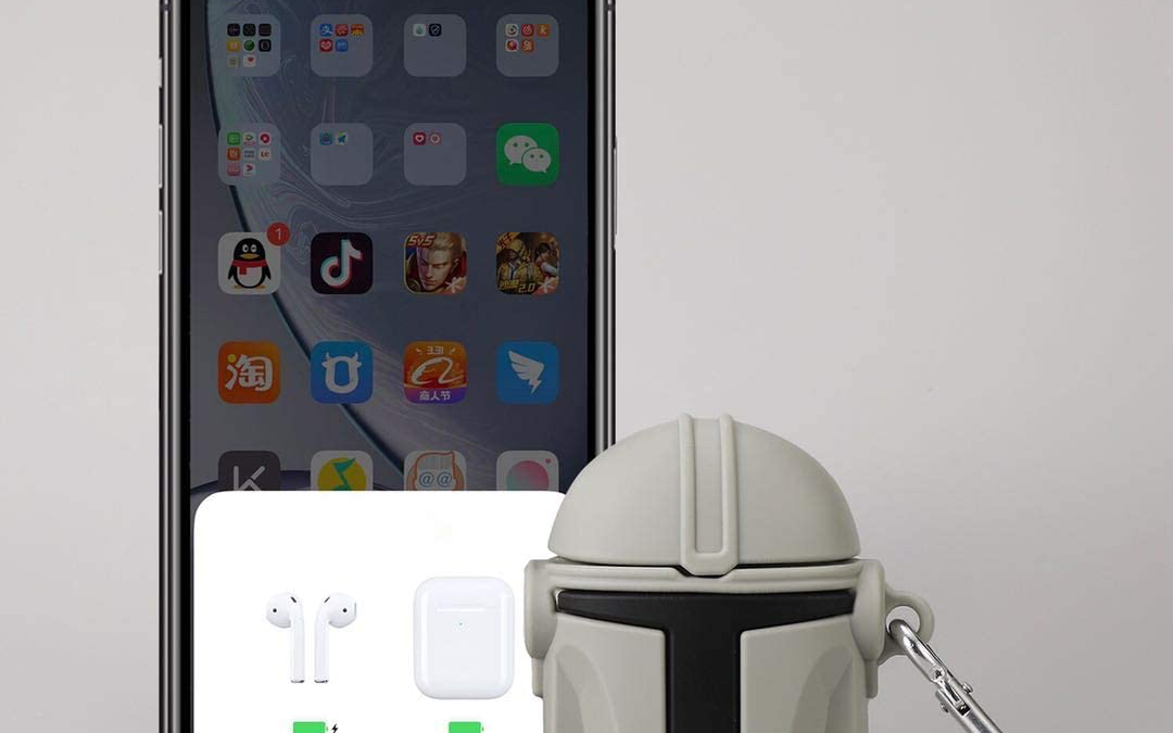 New The Mandalorian Mando's Helmet Airpods Case available now!