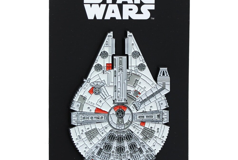 New Star Wars Millennium Falcon Large Enamel Pin available now!