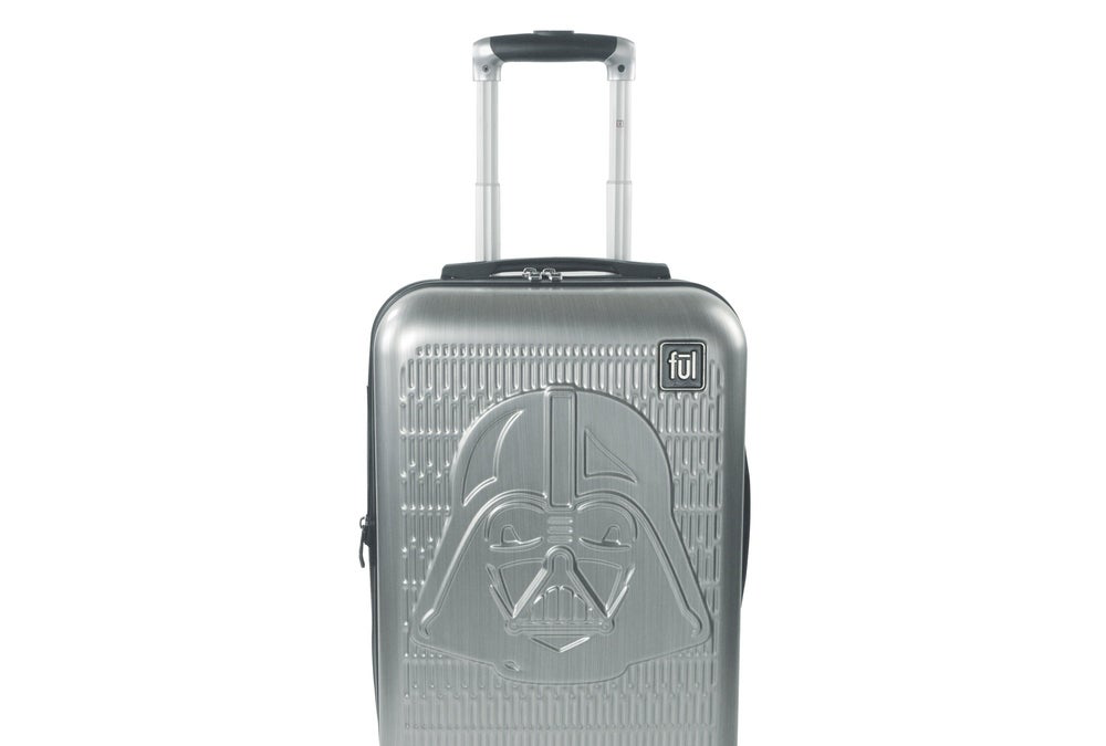 New Star Wars Darth Vader Silver Embossed Spinner Suitcase available!