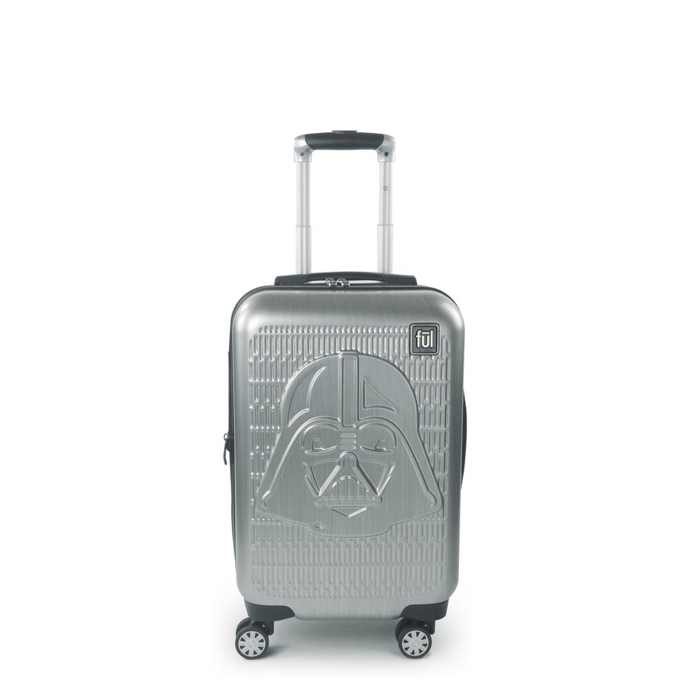 SW Darth Vader Silver Embossed Spinner Suitcase