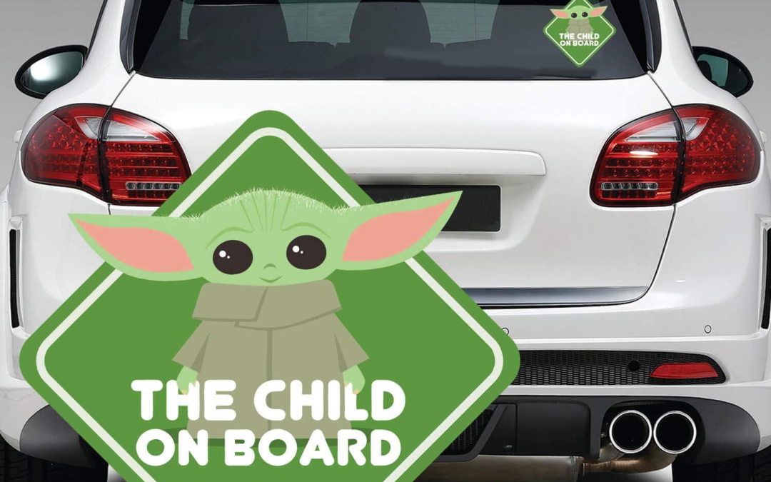 New The Mandalorian The Child On Board Green Window Decal available now!