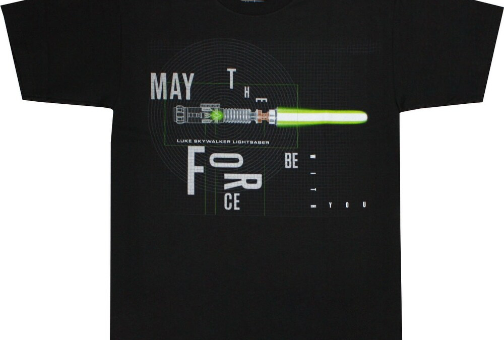 New Star Wars May The Force Be with You Men's Black T-Shirt available!