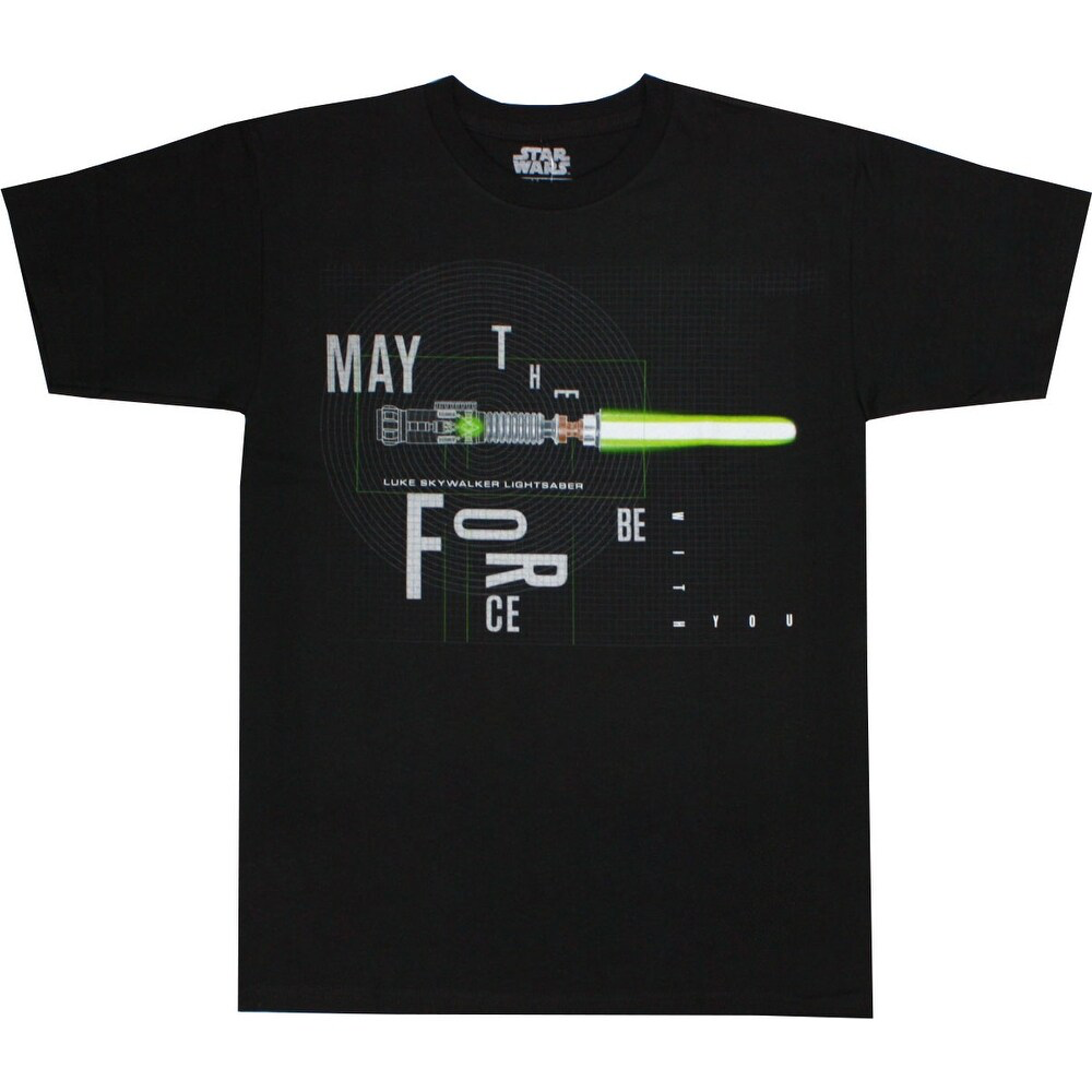 SW May The Force Be with You Men's Black T-Shirt