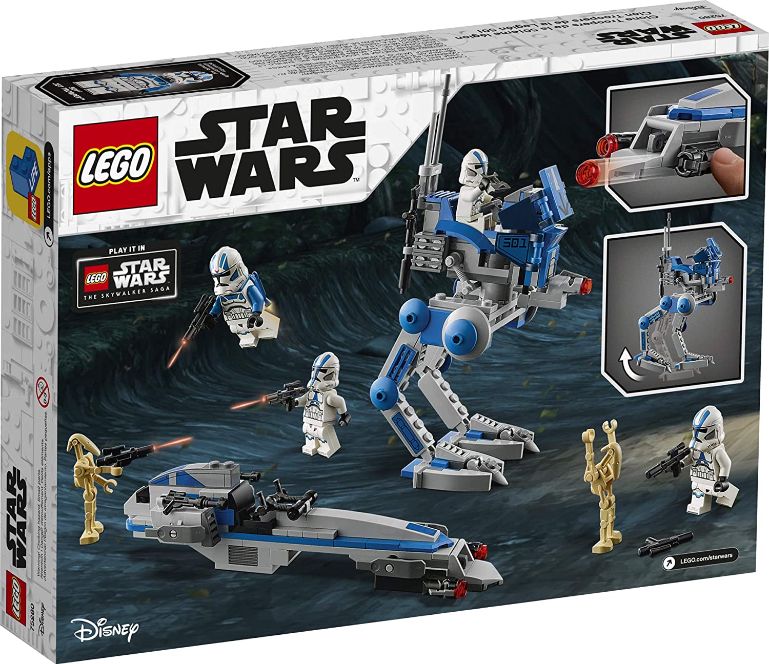 SWTCW 501st Legion Clone Troopers Lego Set 2