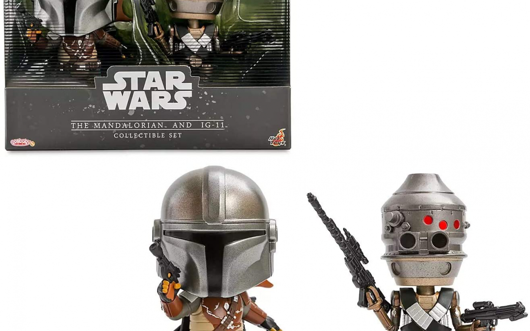 New The Mandalorian Mando and IG-11 Cosbaby Bobble Head Toy 2-Pack available!